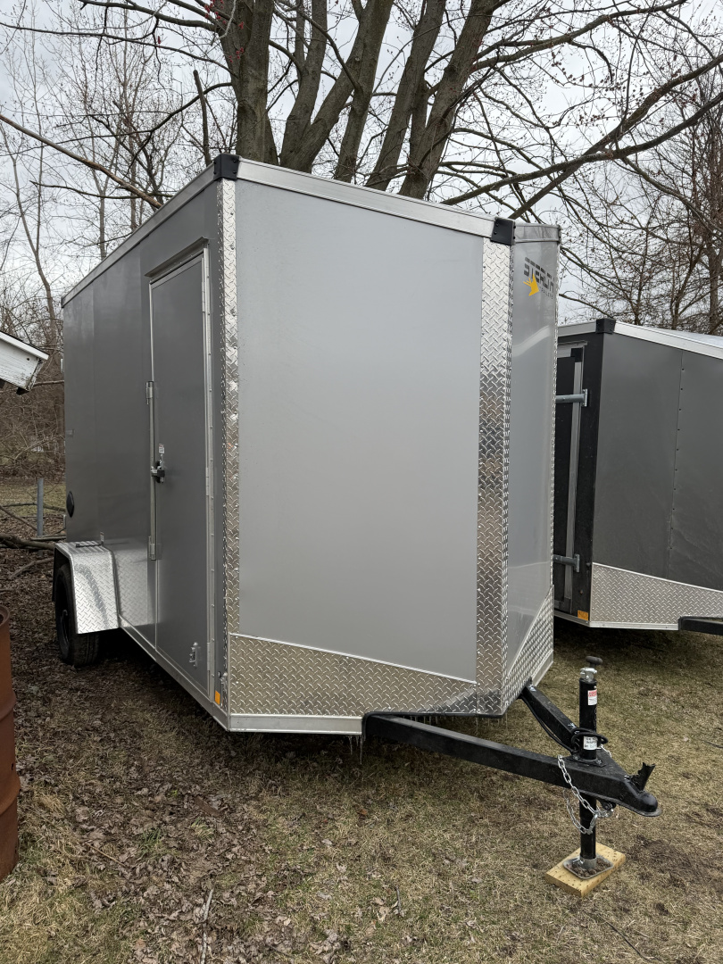 New 2026 Stealth 6 x 12 Enclosed Trailer Ramp Door with 7ft INTERIOR - Screwless Exterior w/Upgraded Options