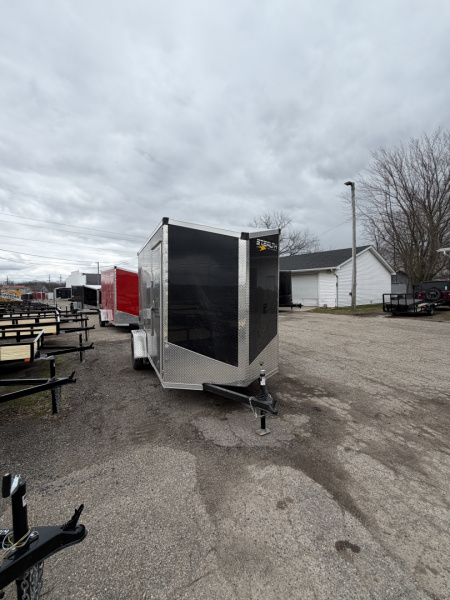 New 2026 Stealth 6 x 12 Enclosed Trailer Ramp Door with 7ft INTERIOR - Screwless Exterior w/Upgraded Options