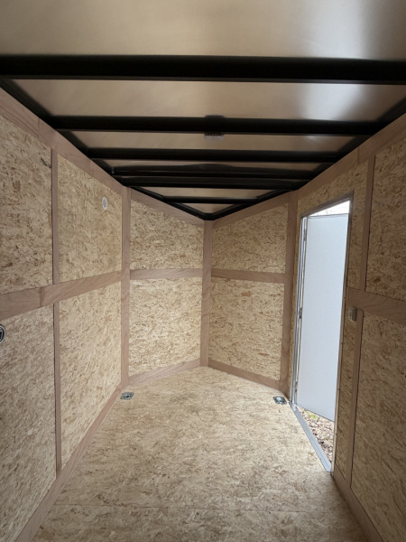 New 2026 Stealth 6 x 12 Enclosed Trailer Ramp Door with 7ft INTERIOR - Screwless Exterior w/Upgraded Options