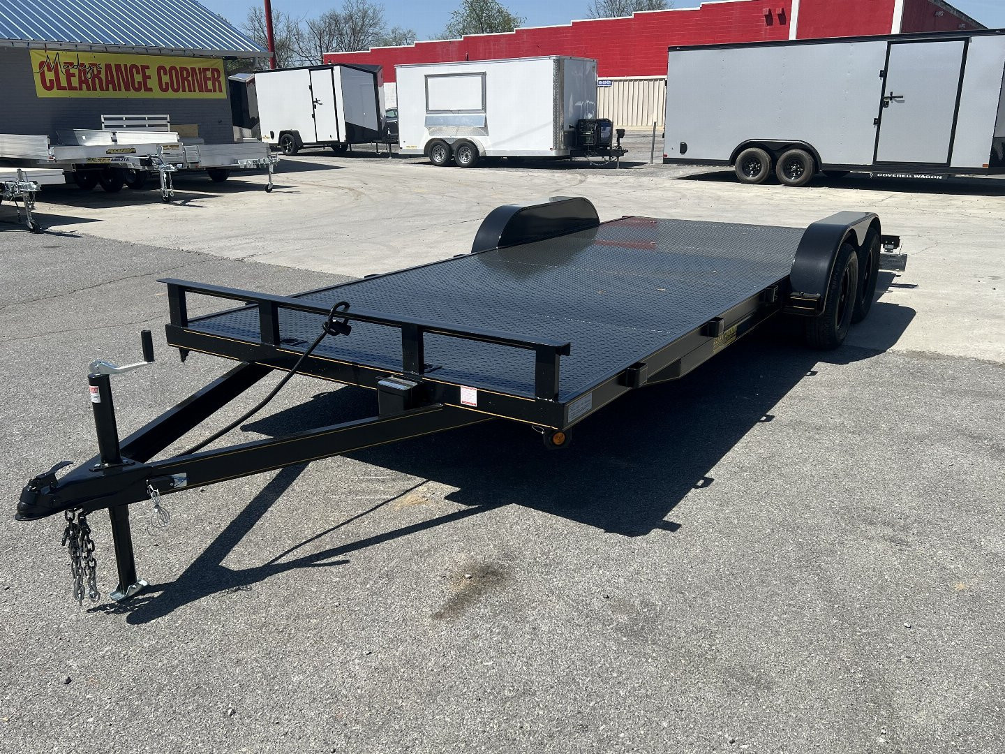 New 2026 P & T Trailers 82x17+3 7k Steel Carhauler Car Hauler