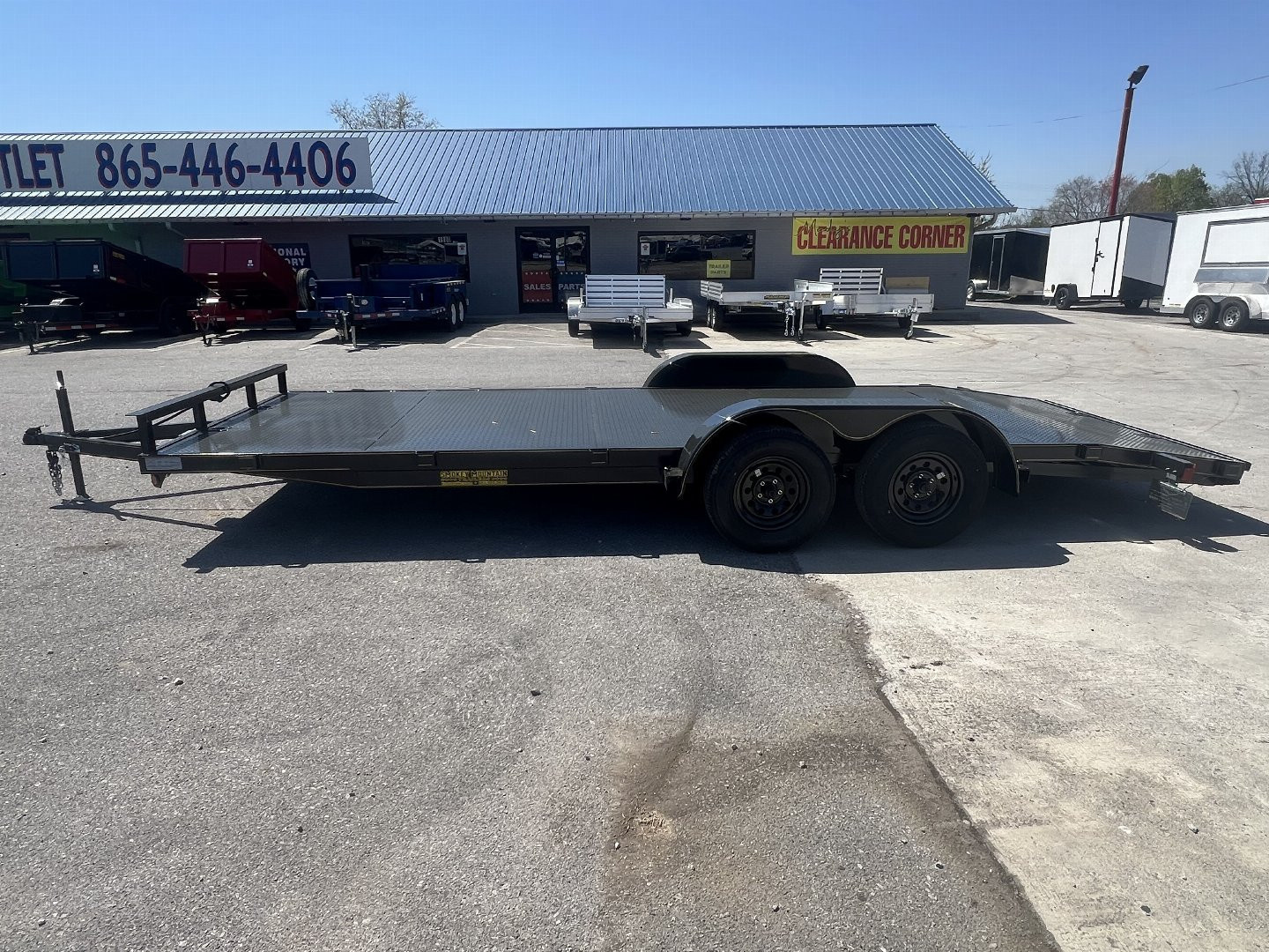 New 2026 P & T Trailers 82x17+3 7k Steel Carhauler Car Hauler