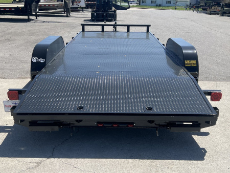 New 2026 P & T Trailers 82x17+3 7k Steel Carhauler Car Hauler