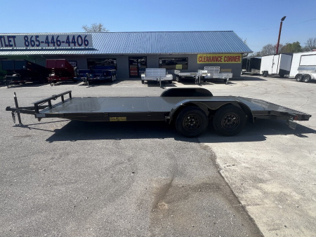 New 2026 P & T Trailers 82x17+3 7k Steel Carhauler Car Hauler