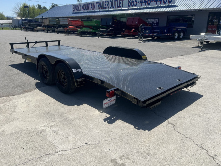 New 2026 P & T Trailers 82x17+3 7k Steel Carhauler Car Hauler