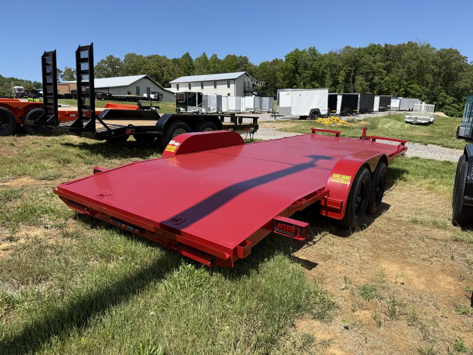 New 2026 P & T Trailers 82x17+3 7k Steel Carhauler Car Hauler