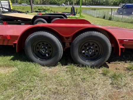 New 2026 P & T Trailers 82x17+3 7k Steel Carhauler Car Hauler