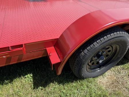 New 2026 P & T Trailers 82x17+3 7k Steel Carhauler Car Hauler