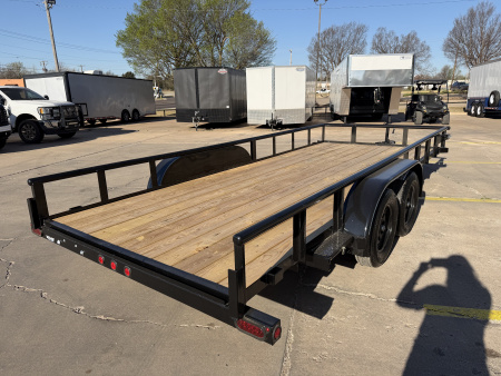 New #260802 2026 TOP HAT MP 18 X 83 TANDEM AXLE 7K PIPE TOP UTILITY W/ SLIDE IN RAMPS