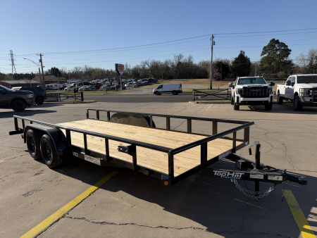New #260802 2026 TOP HAT MP 18 X 83 TANDEM AXLE 7K PIPE TOP UTILITY W/ SLIDE IN RAMPS