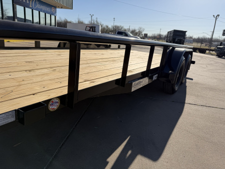 New #260802 2026 TOP HAT MP 18 X 83 TANDEM AXLE 7K PIPE TOP UTILITY W/ SLIDE IN RAMPS