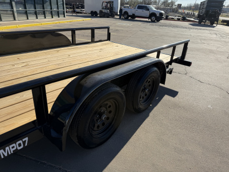 New #260802 2026 TOP HAT MP 18 X 83 TANDEM AXLE 7K PIPE TOP UTILITY W/ SLIDE IN RAMPS