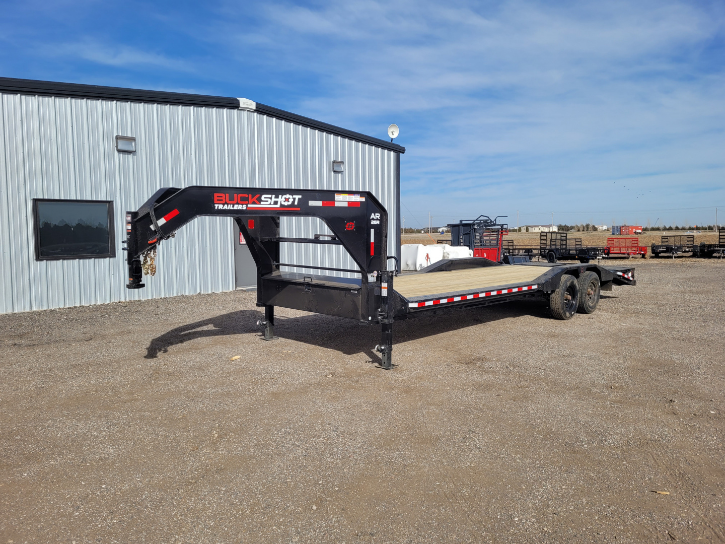 New 2026 Buckshot 102"x26' Gooseneck Equipment/Car Trailer W/8K Axles