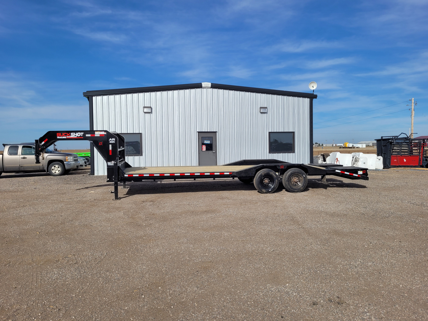 New 2026 Buckshot 102"x26' Gooseneck Equipment/Car Trailer W/8K Axles