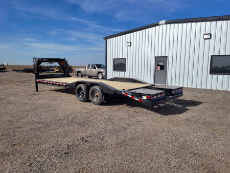 New 2026 Buckshot 102"x26' Gooseneck Equipment/Car Trailer W/8K Axles