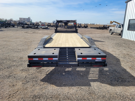 New 2026 Buckshot 102"x26' Gooseneck Equipment/Car Trailer W/8K Axles