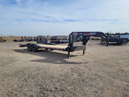 New 2026 Buckshot 102"x26' Gooseneck Equipment/Car Trailer W/8K Axles