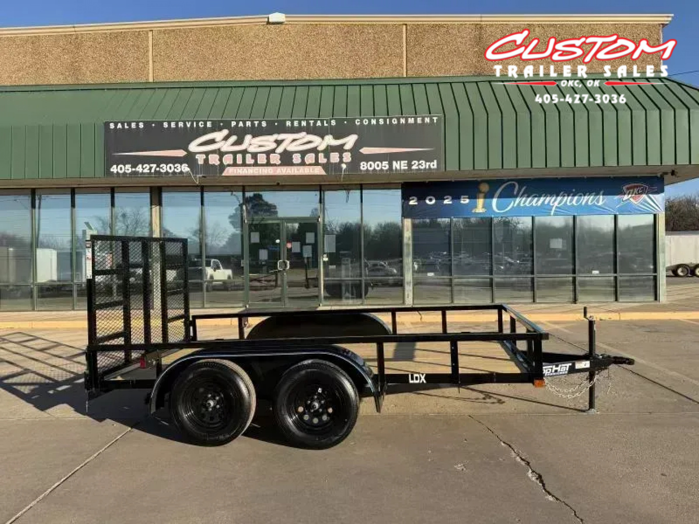 New #260749 2026 TOP HAT LDX 12 X 77 SQUARE TUBE TOP 7K UTILITY W/ RAMP GATE