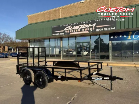 New #260749 2026 TOP HAT LDX 12 X 77 SQUARE TUBE TOP 7K UTILITY W/ RAMP GATE