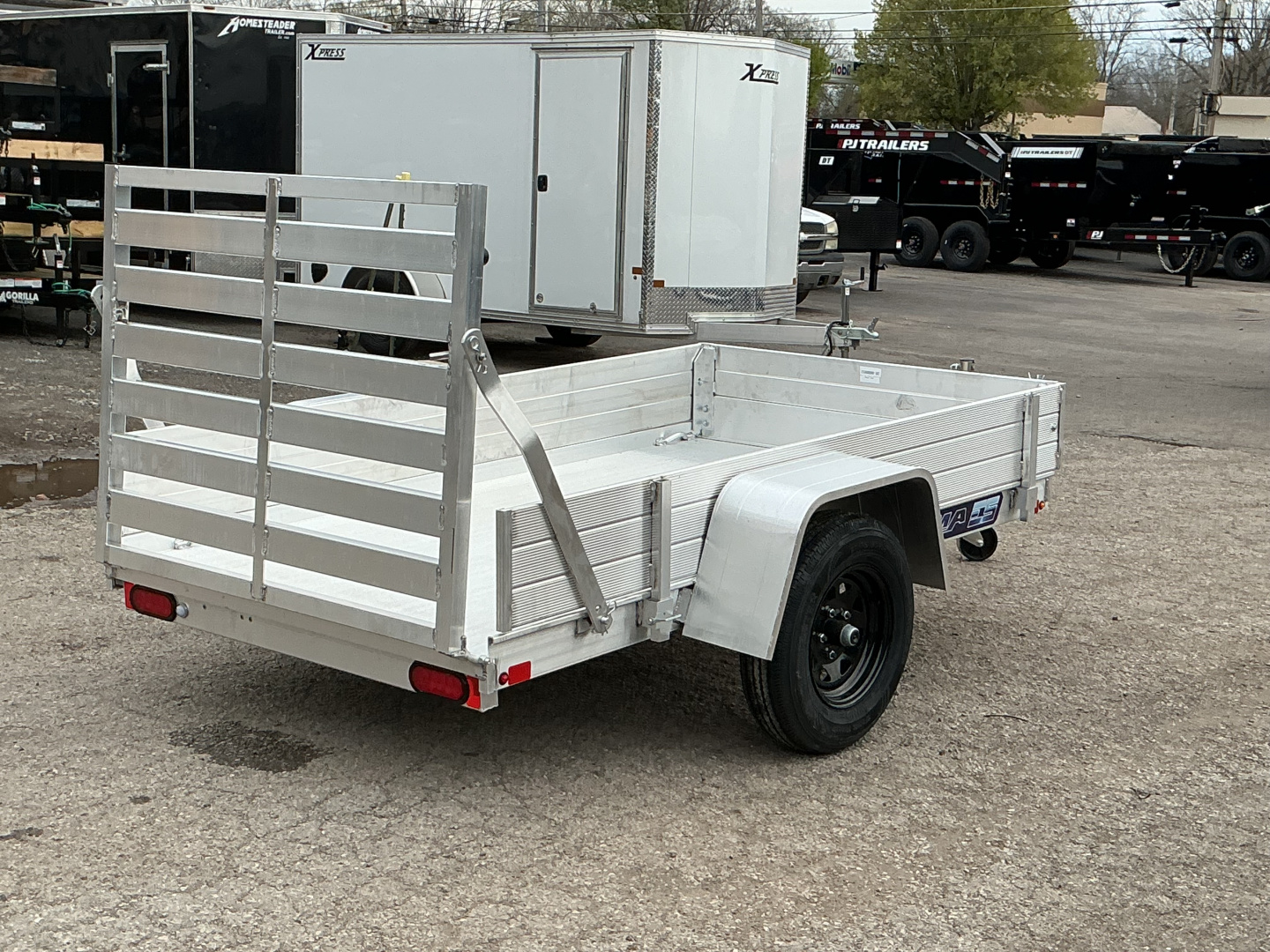 New 2025 ALUMA 548ESA-TG 54" x 8' Aluminum Utility Trailer