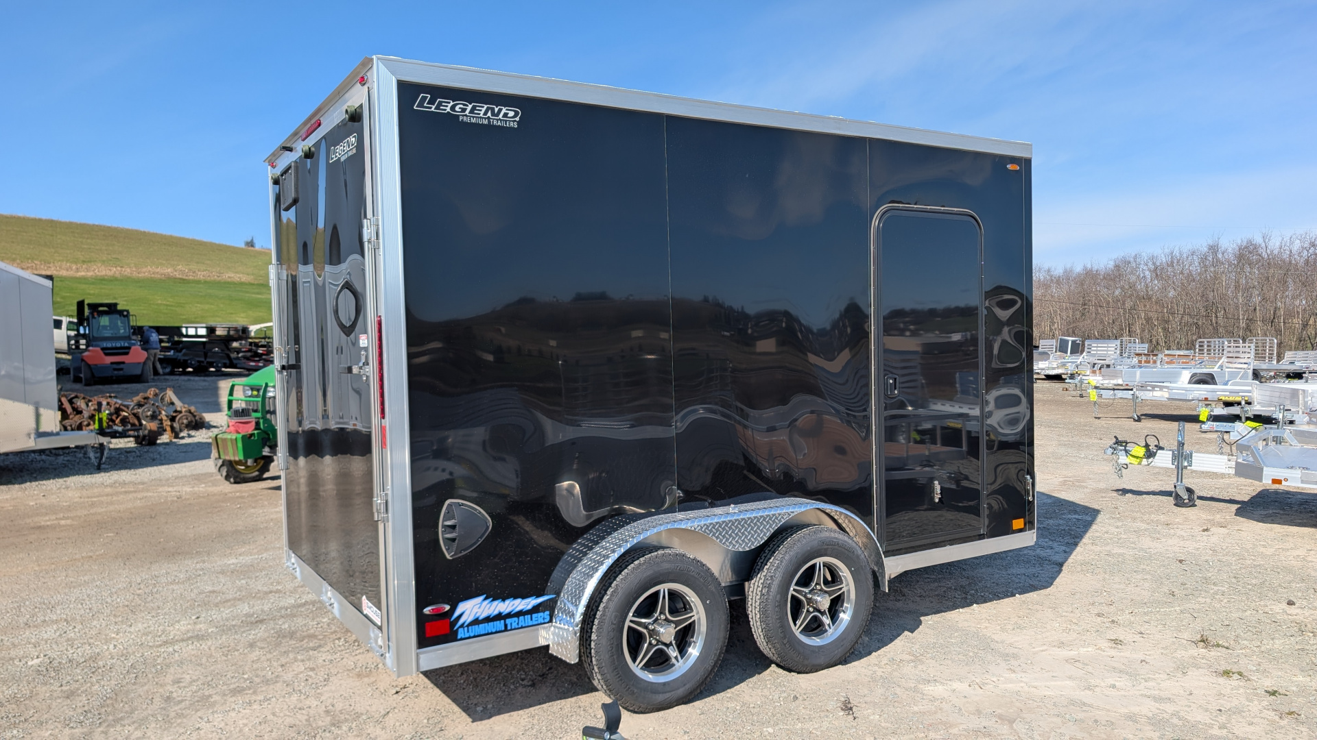 New 2026 Legend 7.5 x 12 + 2' V Thunder V-Nose Enclosed Cargo Trailer w/ Ramp (84" Inside!!!)(PRICE DROP!!)