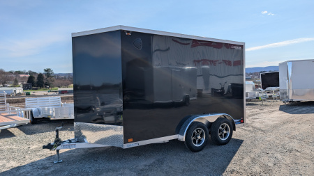 New 2026 Legend 7.5 x 12 + 2' V Thunder V-Nose Enclosed Cargo Trailer w/ Ramp (84" Inside!!!)(PRICE DROP!!)