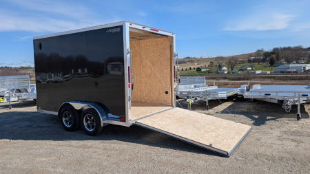New 2026 Legend 7.5 x 12 + 2' V Thunder V-Nose Enclosed Cargo Trailer w/ Ramp (84" Inside!!!)(PRICE DROP!!)