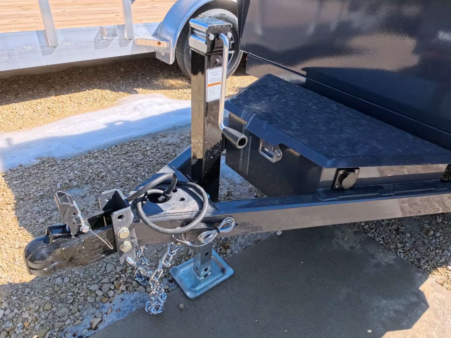 New 2026 Norstar 60 x 10 DCB Gray Dump Trailer with 7K GVWR, Power Up/Down Cylinder Only, 8 Ply ST205/75 R15 LRD Tires