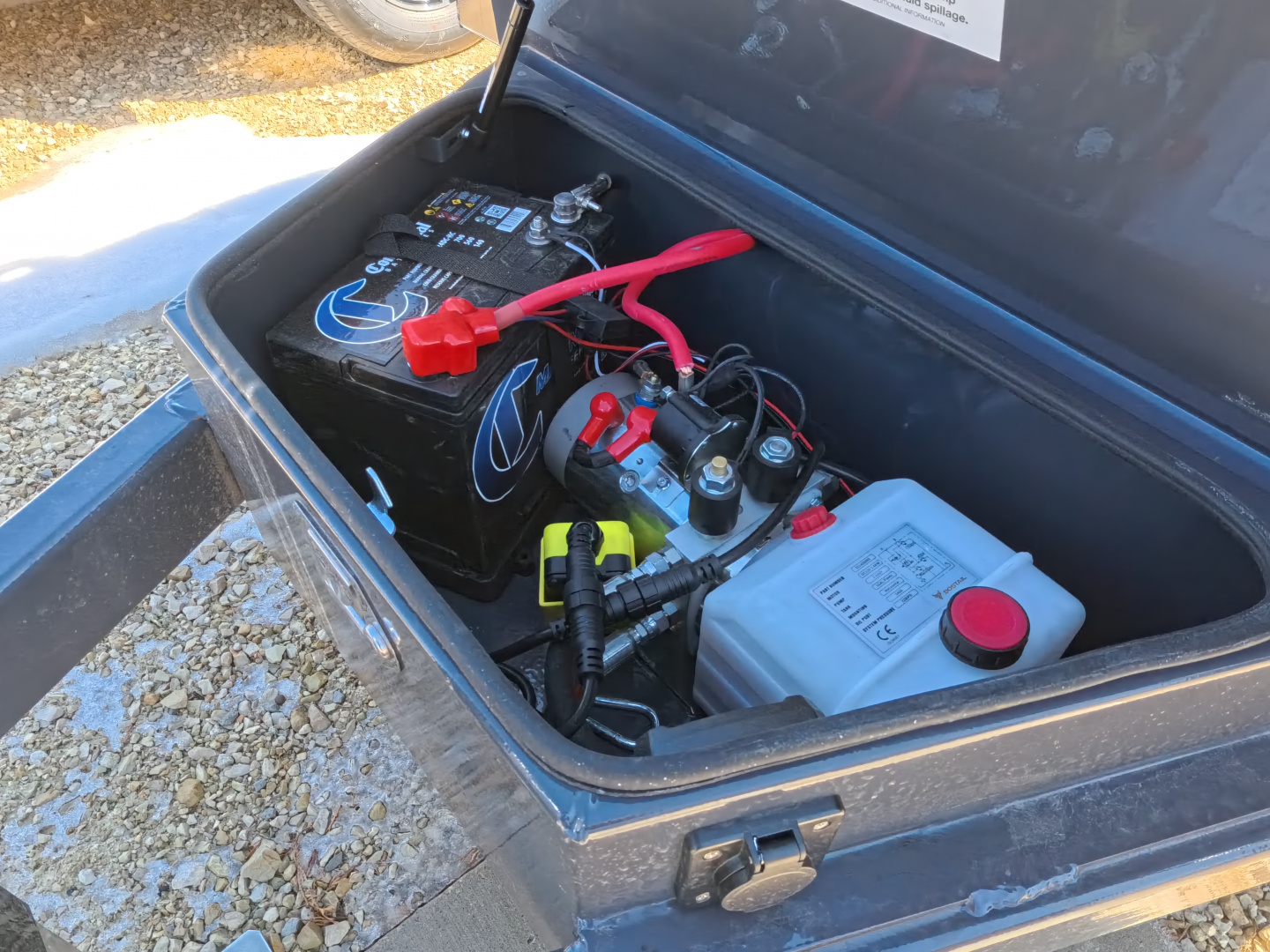 New 2026 Norstar 60 x 10 DCB Gray Dump Trailer with 7K GVWR, Power Up/Down Cylinder Only, 8 Ply ST205/75 R15 LRD Tires