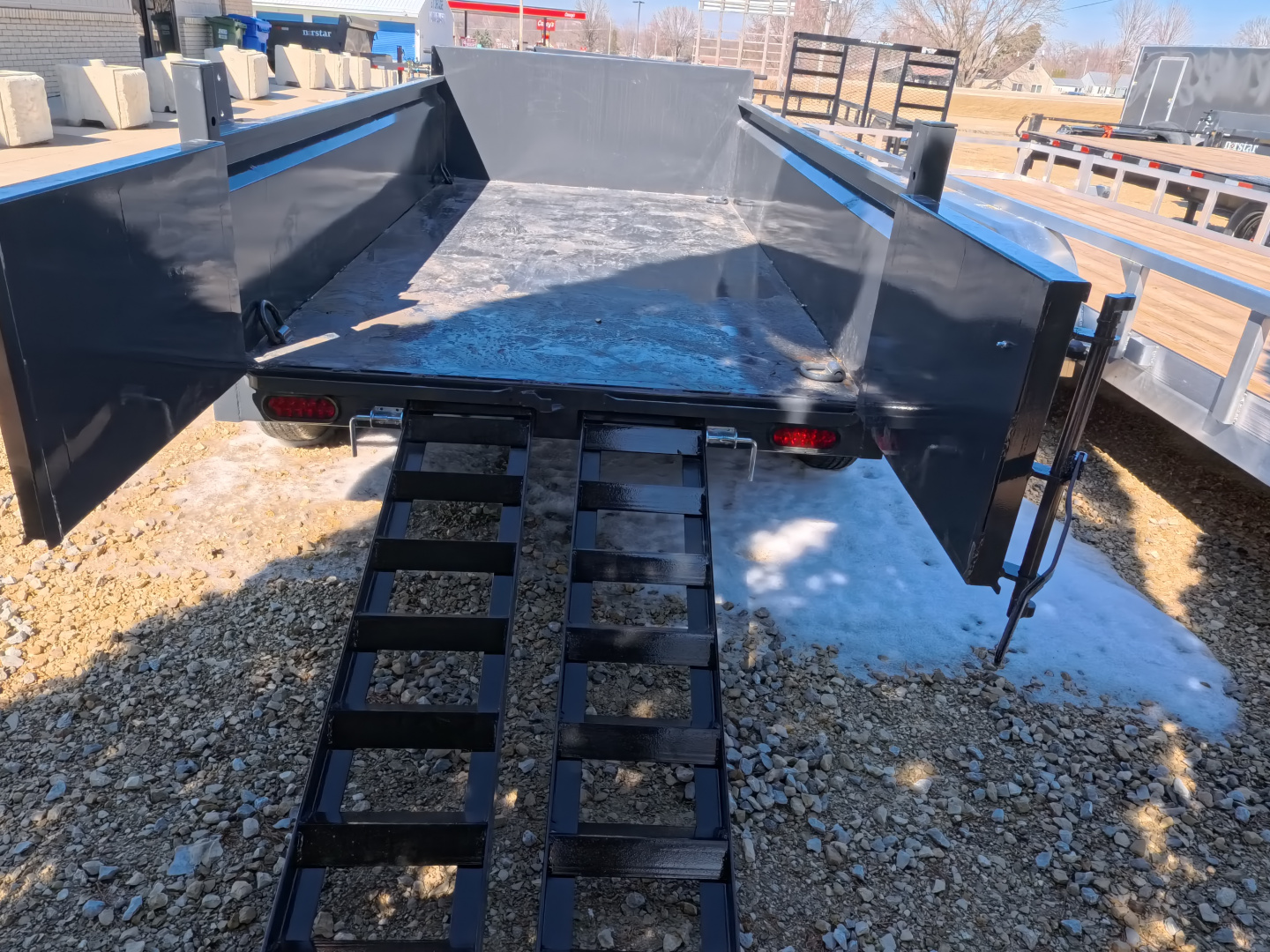 New 2026 Norstar 60 x 10 DCB Gray Dump Trailer with 7K GVWR, Power Up/Down Cylinder Only, 8 Ply ST205/75 R15 LRD Tires