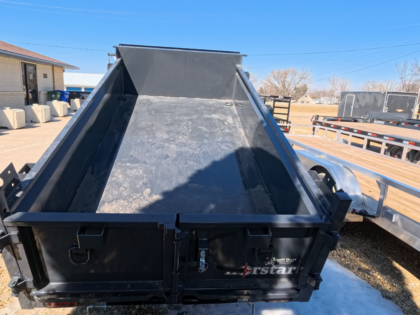 New 2026 Norstar 60 x 10 DCB Gray Dump Trailer with 7K GVWR, Power Up/Down Cylinder Only, 8 Ply ST205/75 R15 LRD Tires