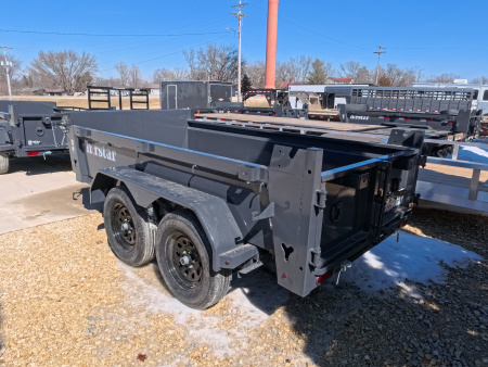 New 2026 Norstar 60 x 10 DCB Gray Dump Trailer with 7K GVWR, Power Up/Down Cylinder Only, 8 Ply ST205/75 R15 LRD Tires