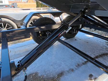 New 2026 Norstar 60 x 10 DCB Gray Dump Trailer with 7K GVWR, Power Up/Down Cylinder Only, 8 Ply ST205/75 R15 LRD Tires