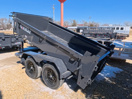 New 2026 Norstar 60 x 10 DCB Gray Dump Trailer with 7K GVWR, Power Up/Down Cylinder Only, 8 Ply ST205/75 R15 LRD Tires