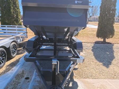 New 2026 Norstar 60 x 10 DCB Gray Dump Trailer with 7K GVWR, Power Up/Down Cylinder Only, 8 Ply ST205/75 R15 LRD Tires