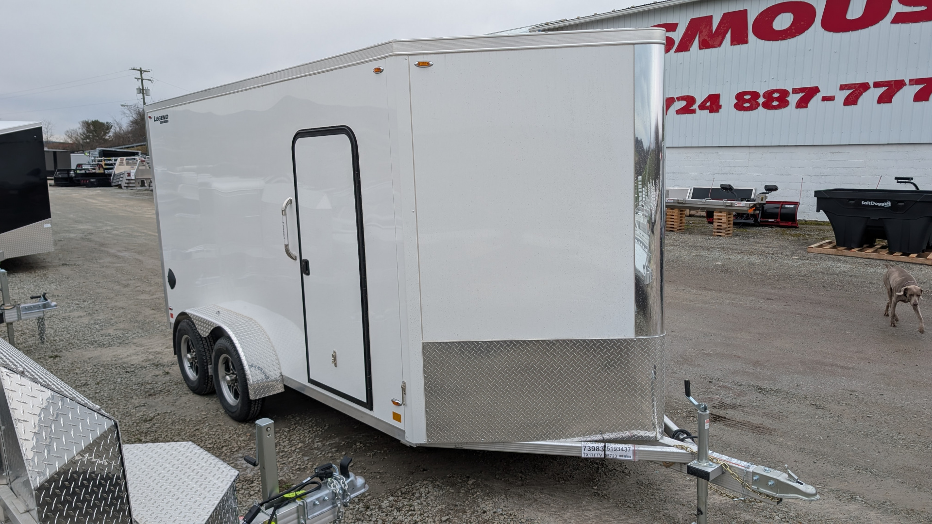 New 2026 Legend 7x14 + 3 Flat-Top V-Nose Cargo Trailer w/ Ramp (84" INSIDE!!!)