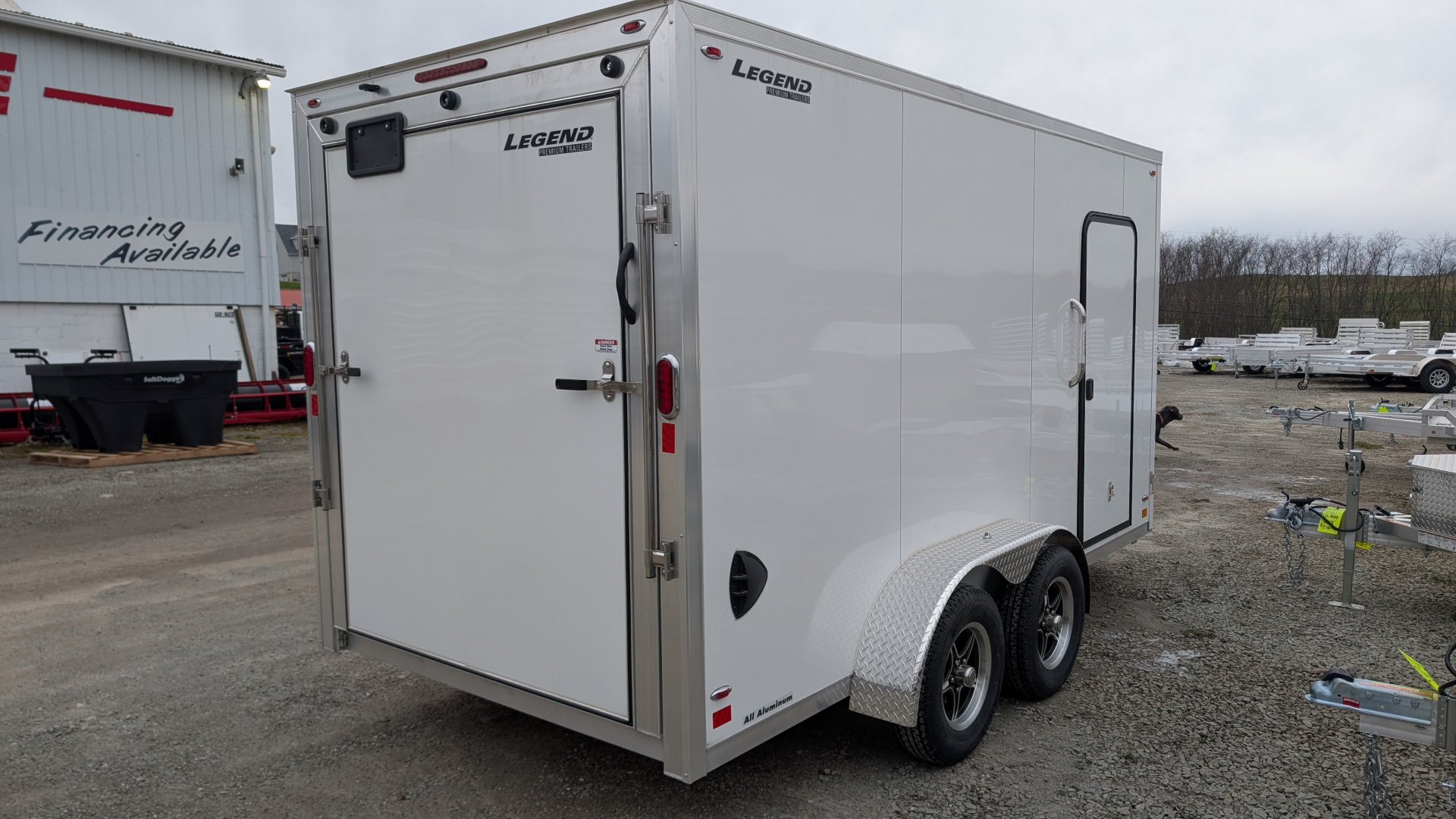 New 2026 Legend 7x14 + 3 Flat-Top V-Nose Cargo Trailer w/ Ramp (84" INSIDE!!!)