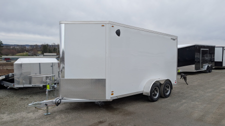 New 2026 Legend 7x14 + 3 Flat-Top V-Nose Cargo Trailer w/ Ramp (84" INSIDE!!!)