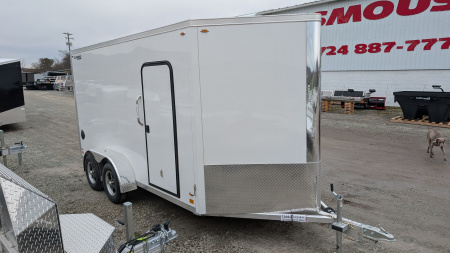 New 2026 Legend 7x14 + 3 Flat-Top V-Nose Cargo Trailer w/ Ramp (84  INSIDE!!!)