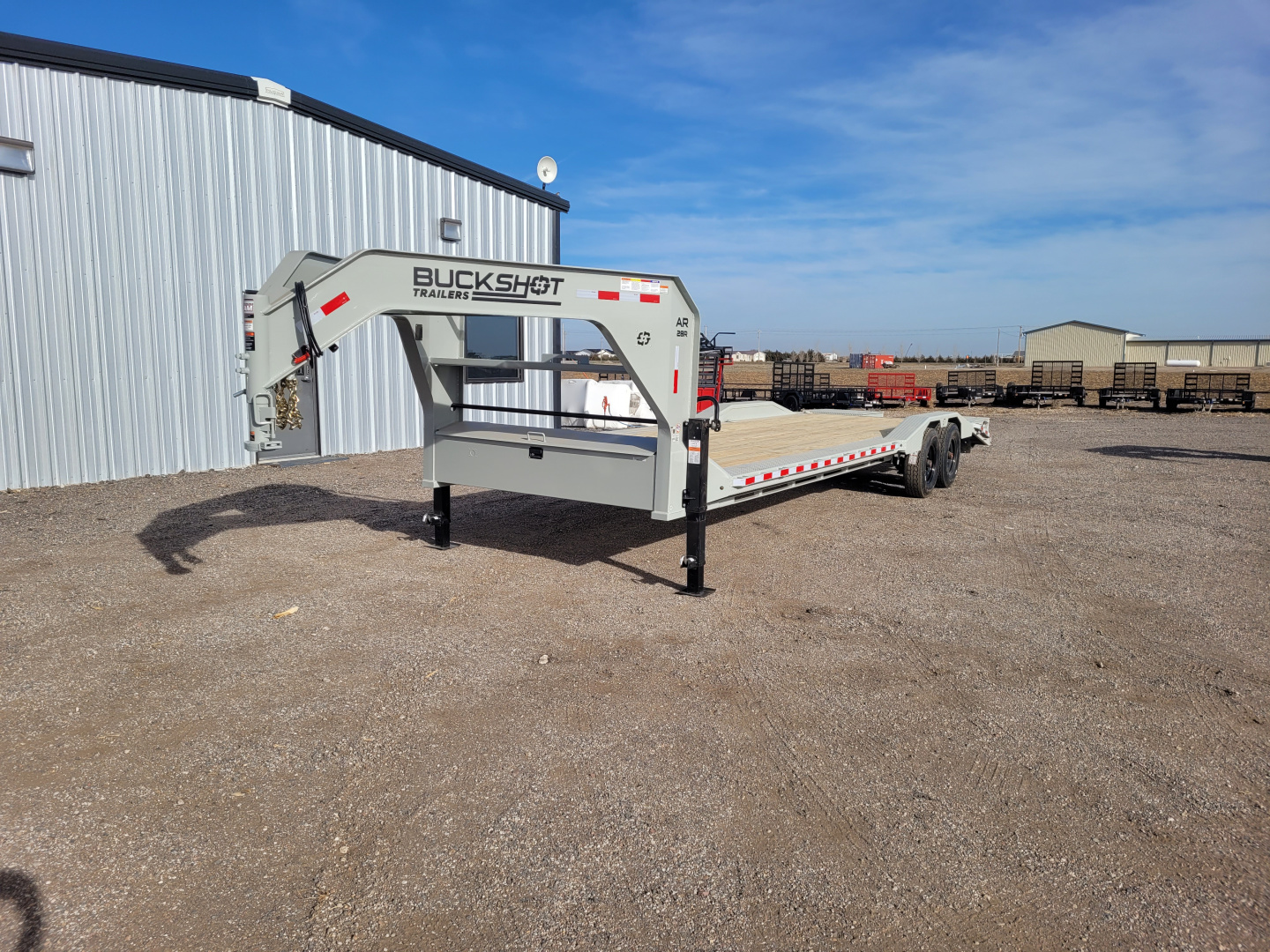 New 2026 Buckshot 102"x28' Gooseneck Equipment/Car Trailer W/8K Axles