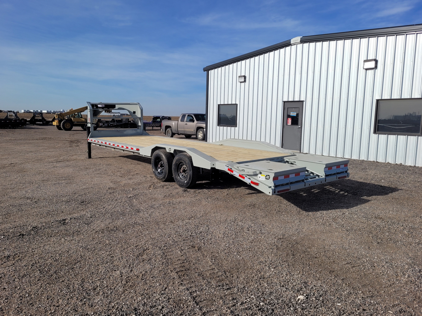 New 2026 Buckshot 102"x28' Gooseneck Equipment/Car Trailer W/8K Axles