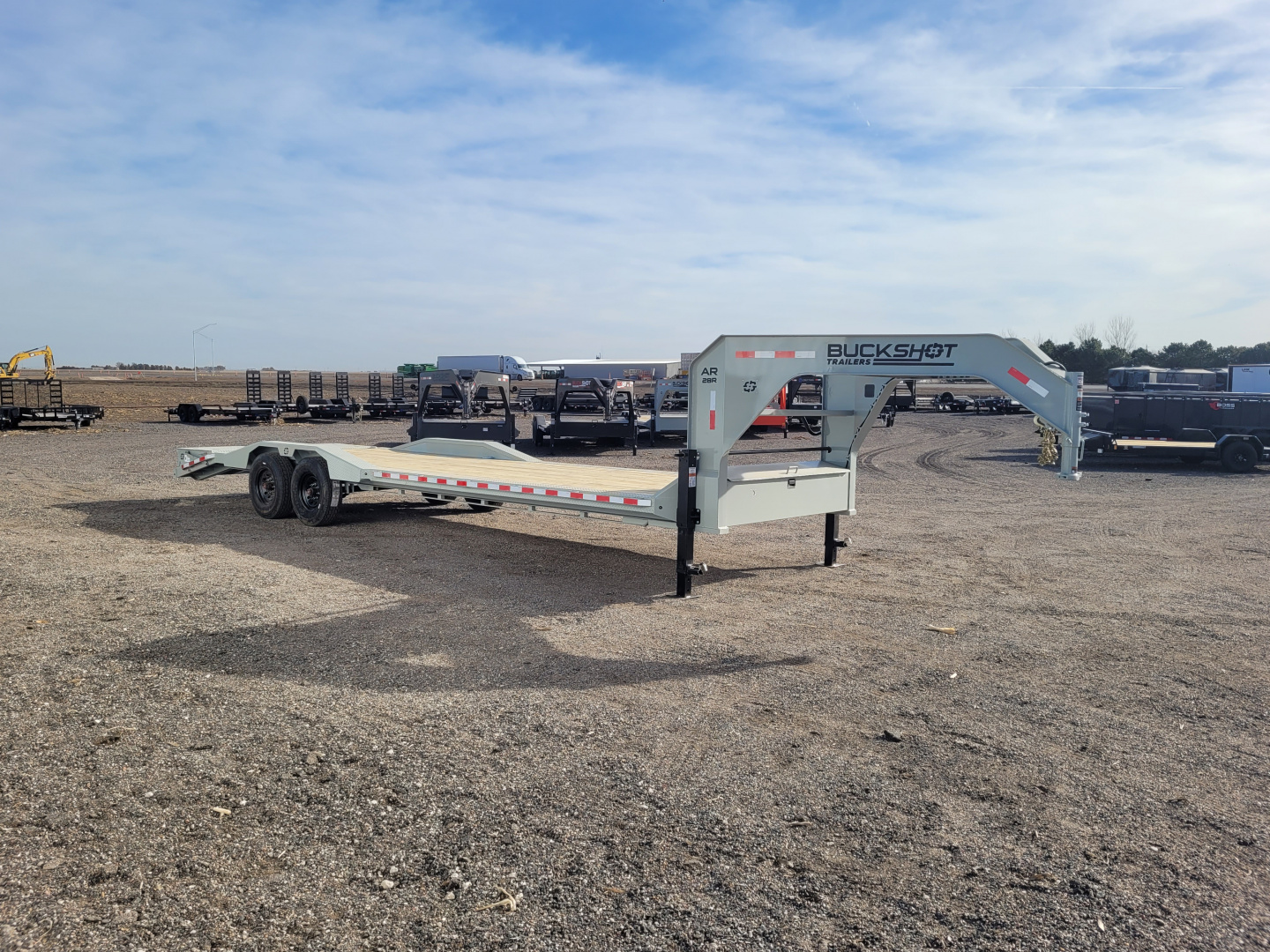 New 2026 Buckshot 102"x28' Gooseneck Equipment/Car Trailer W/8K Axles