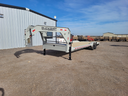 New 2026 Buckshot 102"x28' Gooseneck Equipment/Car Trailer W/8K Axles