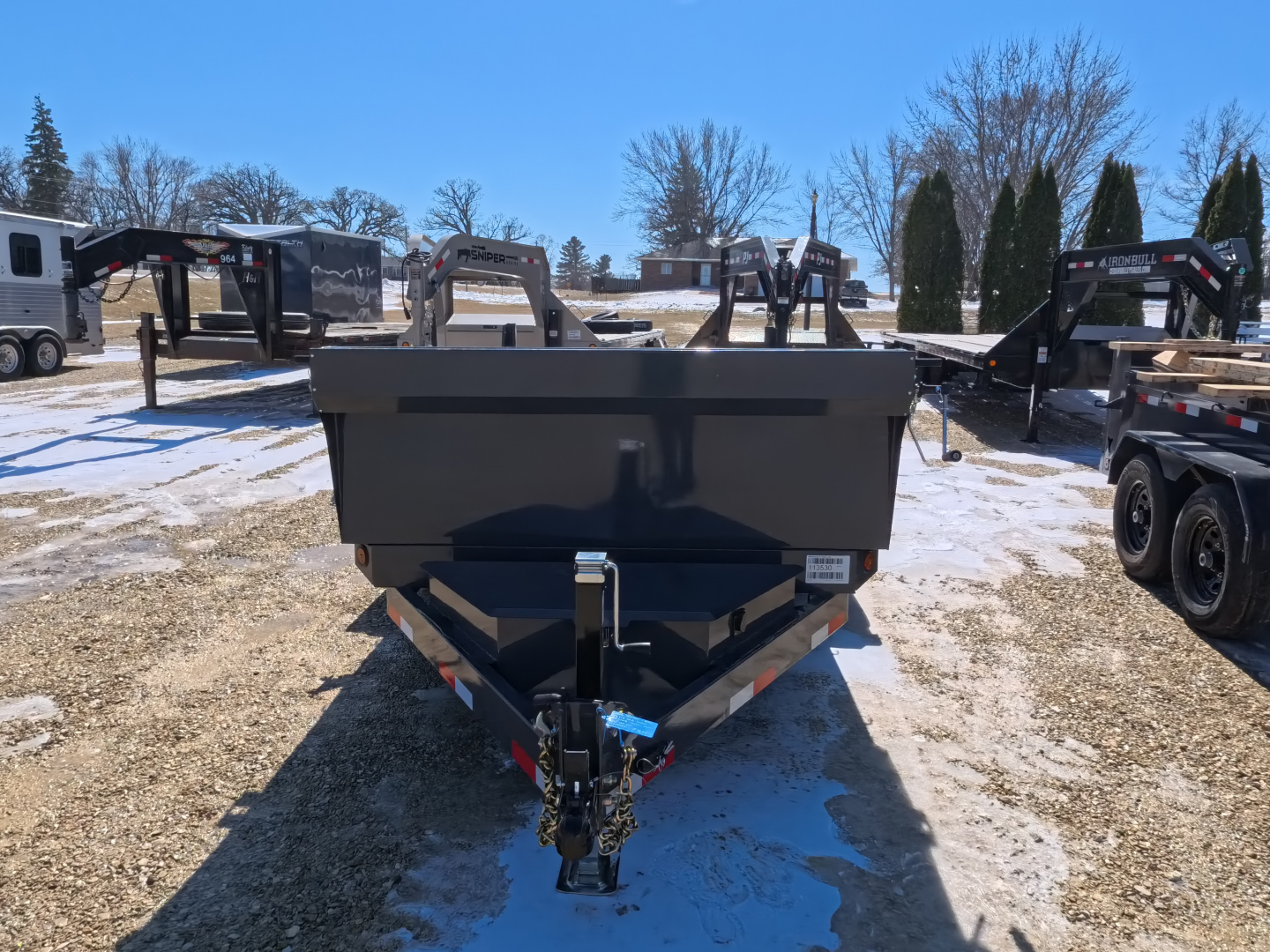 New 2026 Norstar 72x12 DCB Dump Trailer, 9,900lb GVWR, Scissor Hoist, ST225/75 R15 LRD 8 Ply Tires