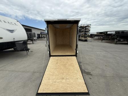 New 2026 Formula Traverse Charcoal 5'x10' 3k Flat Top V-Nose Enclosed Cargo Trailer