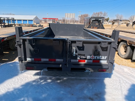 New 2026 Norstar 72x12 DCB Dump Trailer, 9,900lb GVWR, Scissor Hoist, ST225/75 R15 LRD 8 Ply Tires
