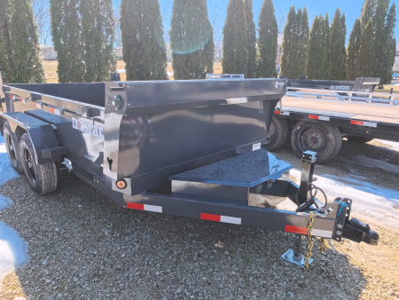 New 2026 Norstar 72x12 DCB Dump Trailer, 9,900lb GVWR, Scissor Hoist, ST225/75 R15 LRD 8 Ply Tires