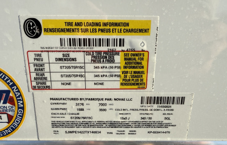 New 2026 Pace American 7x14 7K Rear Ramp Door Cargo / Enclosed Trailer