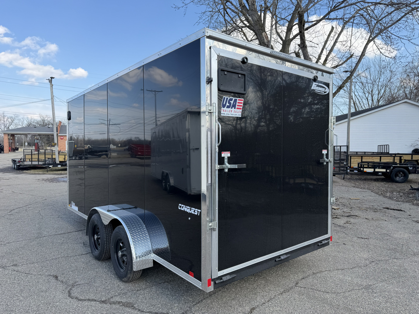 New 2026 FORMULA TRAILERS 7 x 16 Cargo / Enclosed Trailer with 7ft Interior with Ramp Door - UPGRADED MODEL