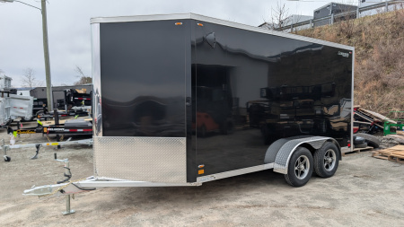 New 2026 Legend 7x14 + 3 Flat-Top V-Nose Cargo Trailer w/ Ramp (84" INSIDE!!!)