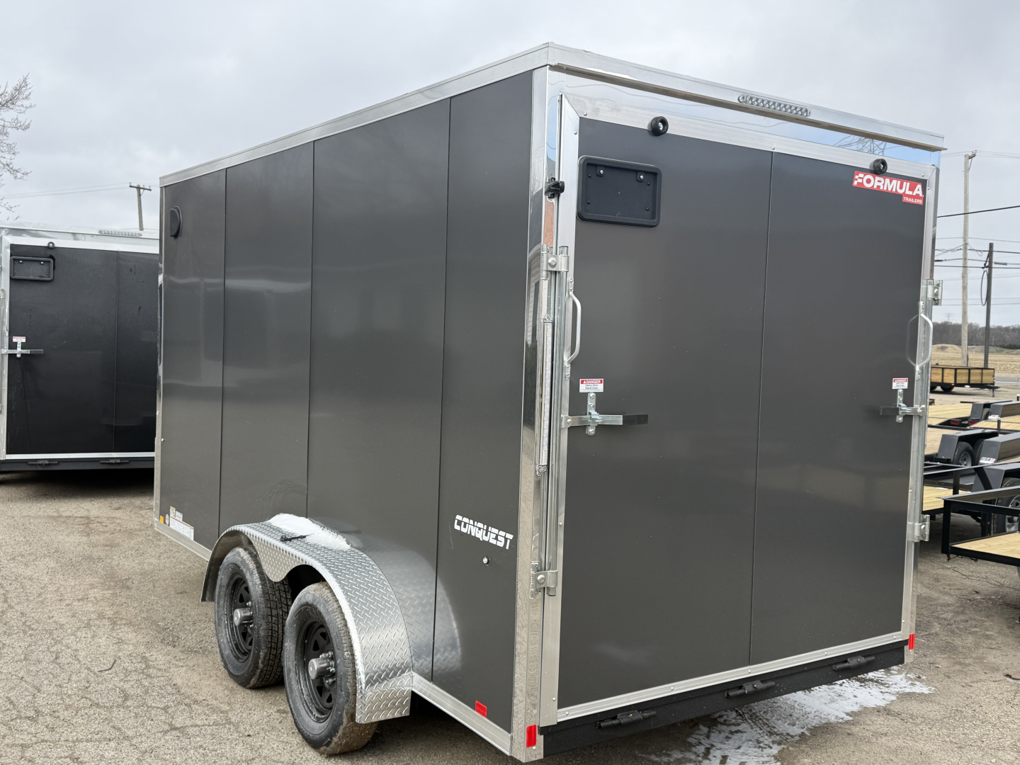 New 2026 FORMULA TRAILERS 7 x 14 Cargo / Enclosed Trailer with 7ft Interior with Ramp Door - UPGRADED MODEL